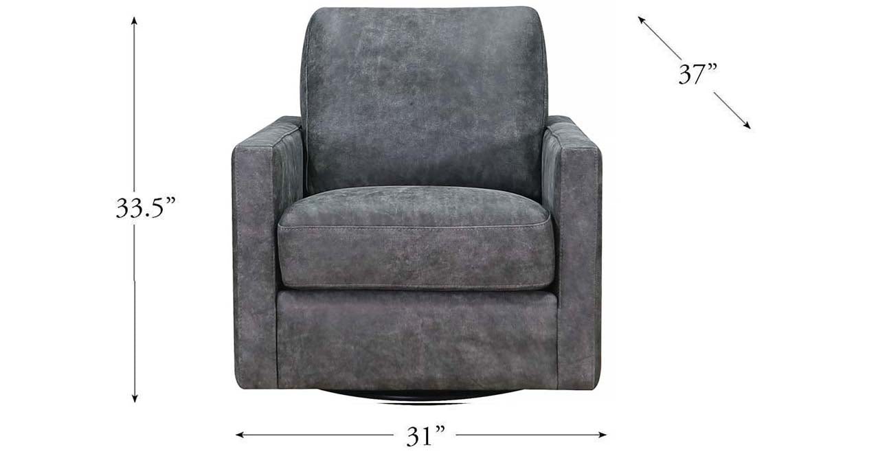 Dillon Swivel Leather Chair