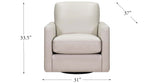 Dillon Swivel Leather Chair