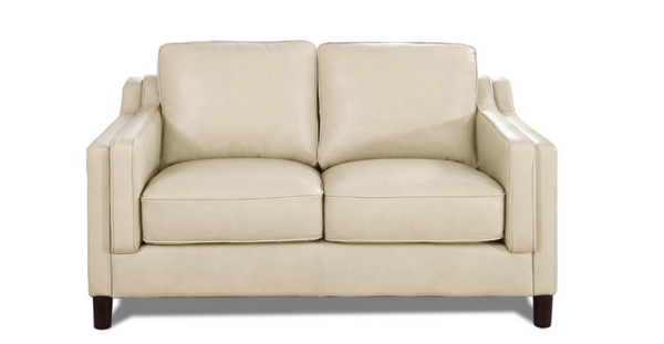 Bella Leather Sofa Collection, Ivory White