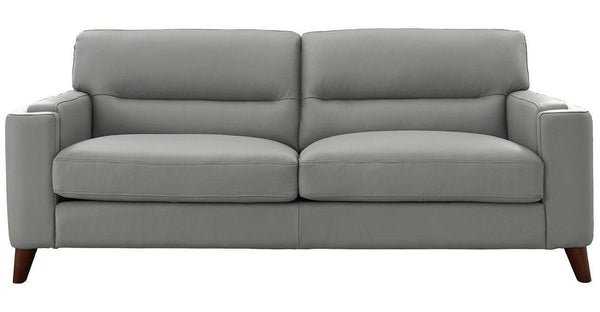 Silver Gray Elm Leather Sofa - Hydeline USA