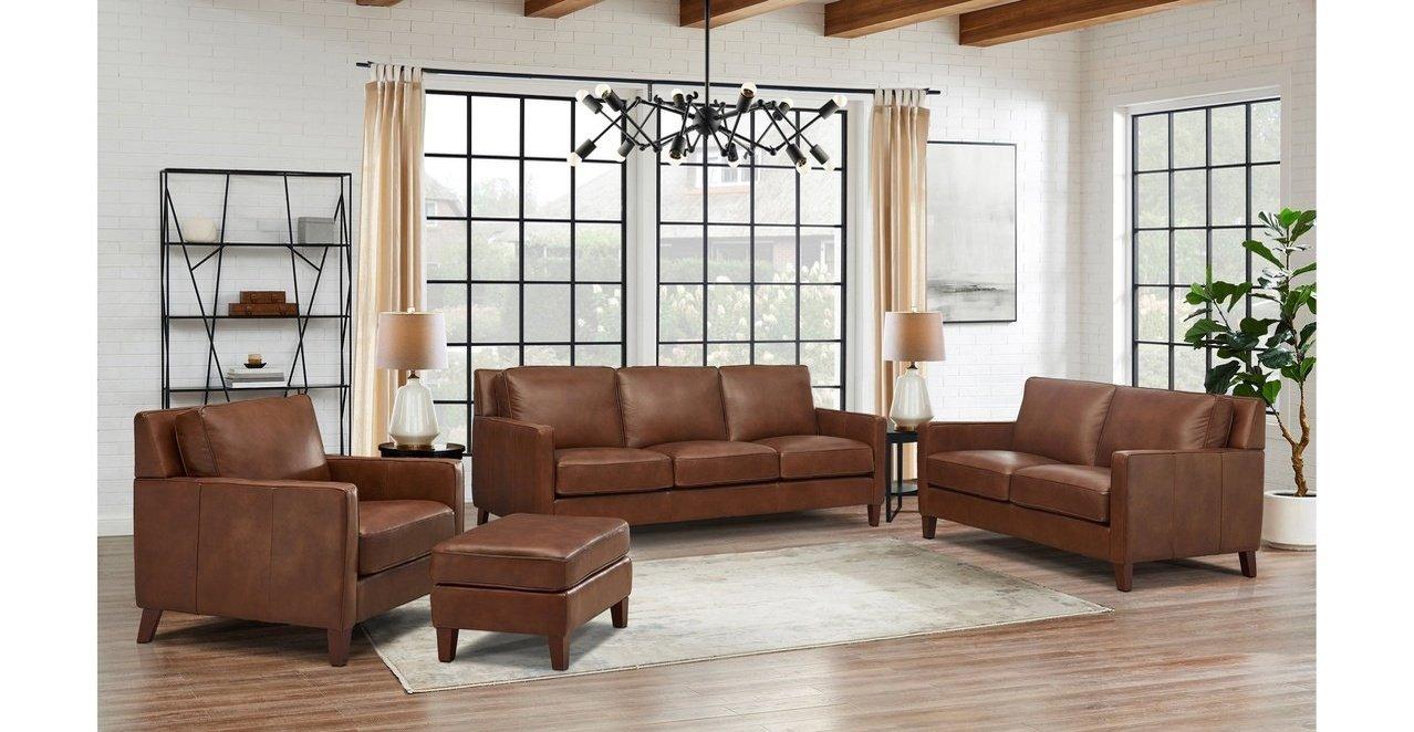 Ashby Leather Sofa Collection - Hydeline USA