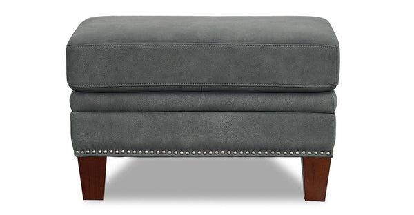 Sherwood Leather Sofa Collection, Charcoal - Hydeline USA