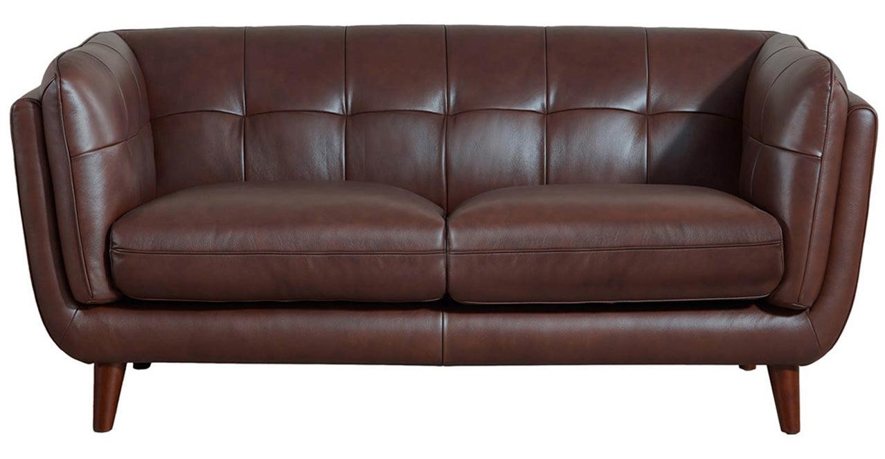 Solana Leather Sofa Collection, Brown - Hydeline USA
