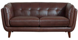 Solana Leather Sofa Collection, Brown - Hydeline USA
