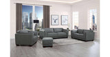 Marshall Leather Sofa Collection, Slate - Hydeline USA