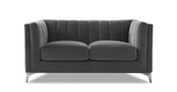 Grey Melissa Fabric Sofa Collection - Hydeline USA