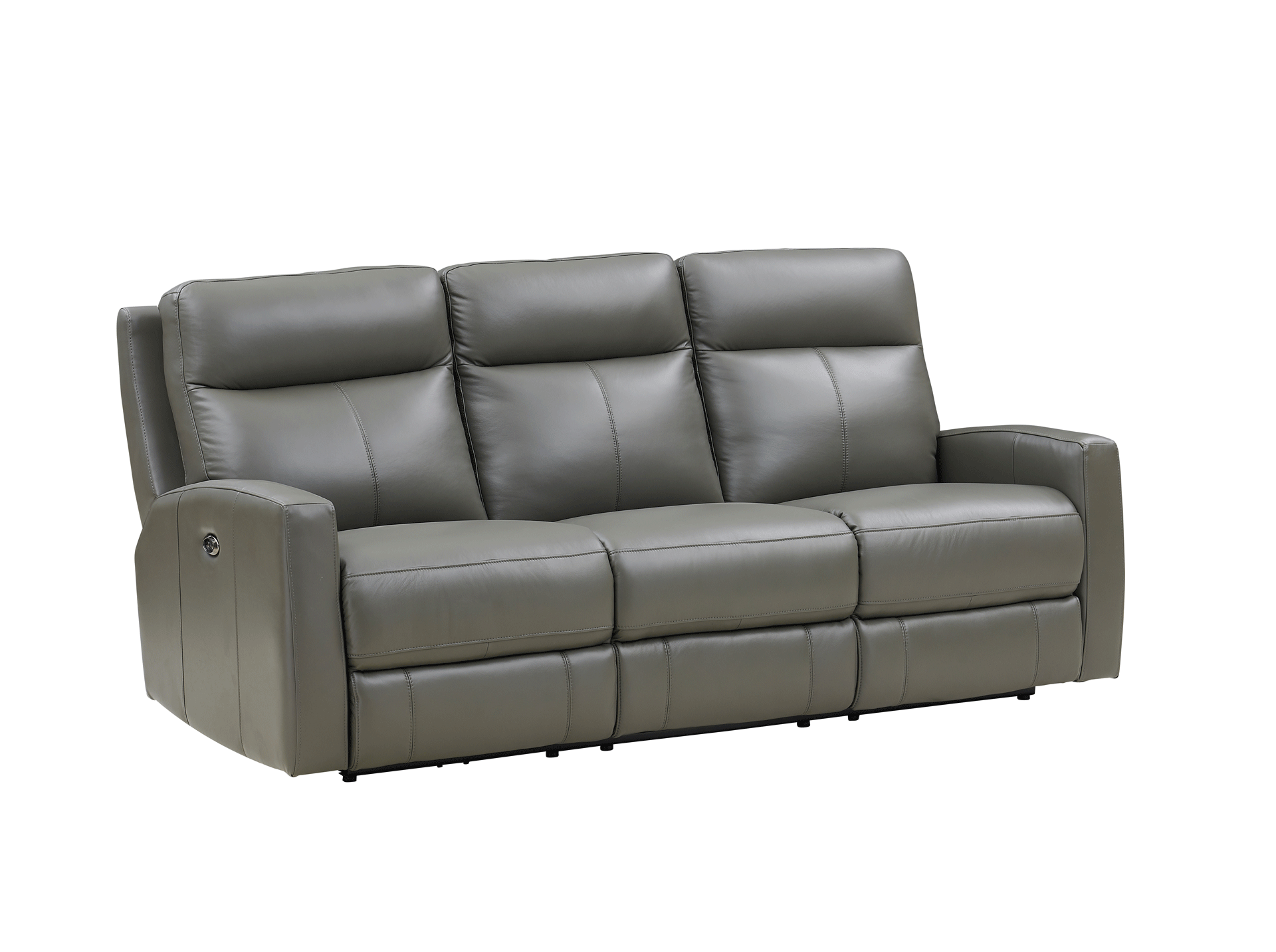 Steel Vienna Leather Power Sofas - Hydeline USA