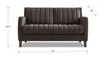 Ennis Leather Sofa Collection - Hydeline USA