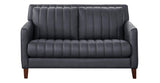 Midnight Gray Ennis Leather Sofas - Hydeline USA