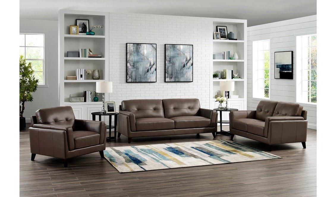 Granite Huntington Leather Sofas - Hydeline USA