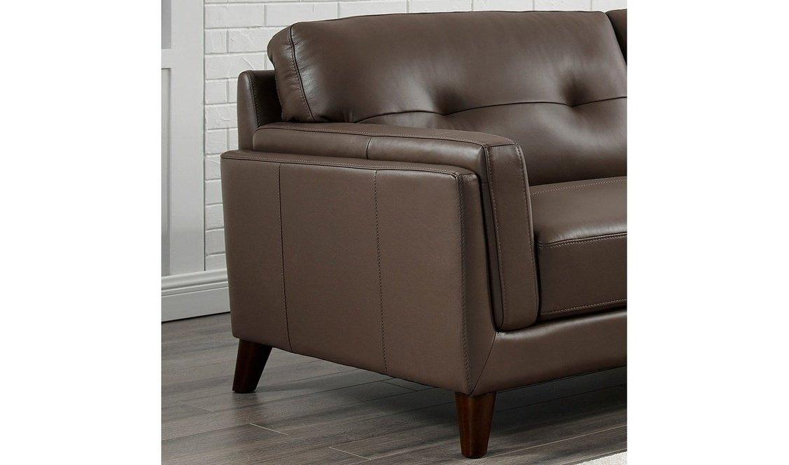 Huntington Leather Sofa Collection, Granite - Hydeline USA