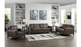 Huntington Leather Sofa Collection, Granite - Hydeline USA