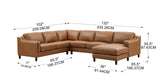 Bella Leather Sectional Collection - Hydeline USA