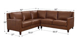 Ashby Leather Sectional Collection - Hydeline USA