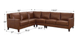 Ashby Leather Sectional Collection - Hydeline USA