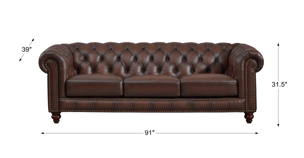 Alton Bay Leather Sofa Collection - Hydeline USA