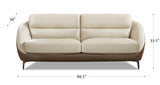 Pearl Leather Sofa Collection, Vanilla
