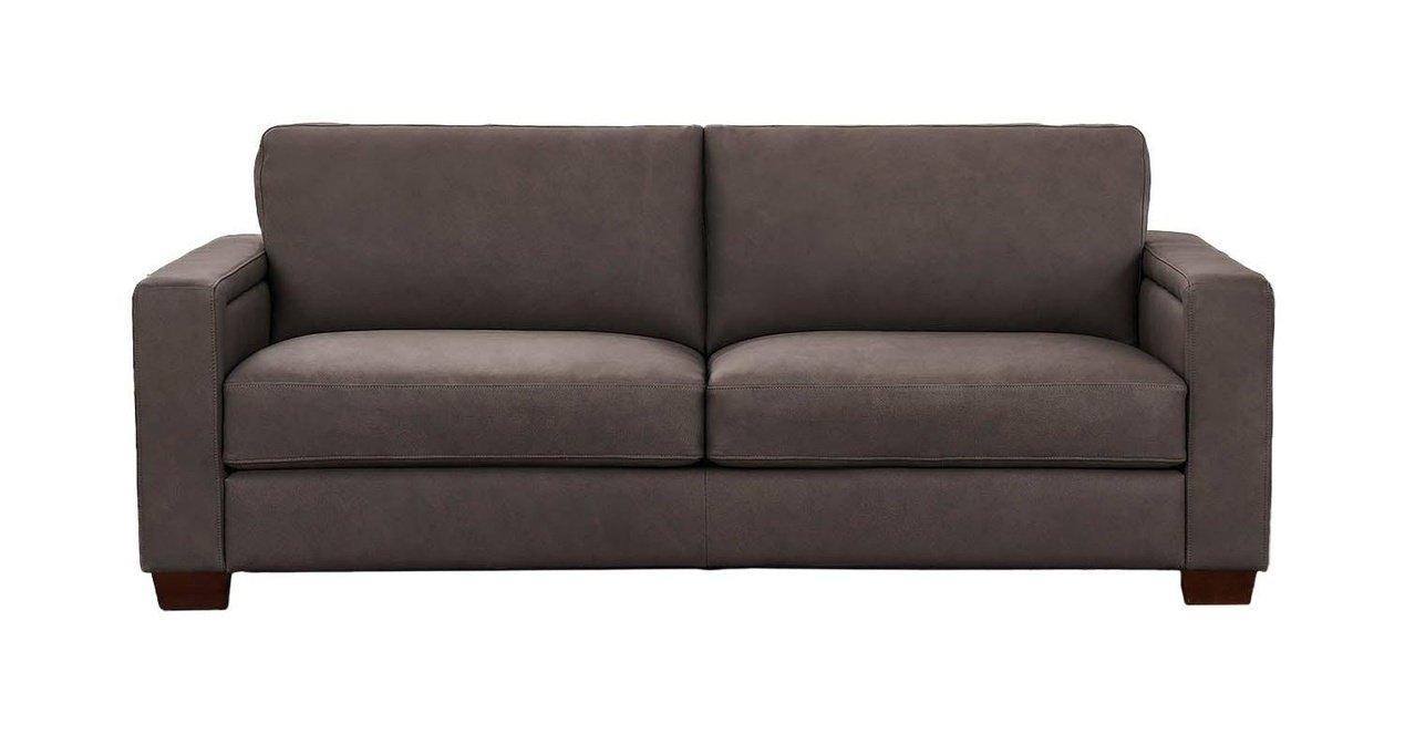 Marciano Performance Sueded Leather Sofa Collection, Chocolate Brown ...