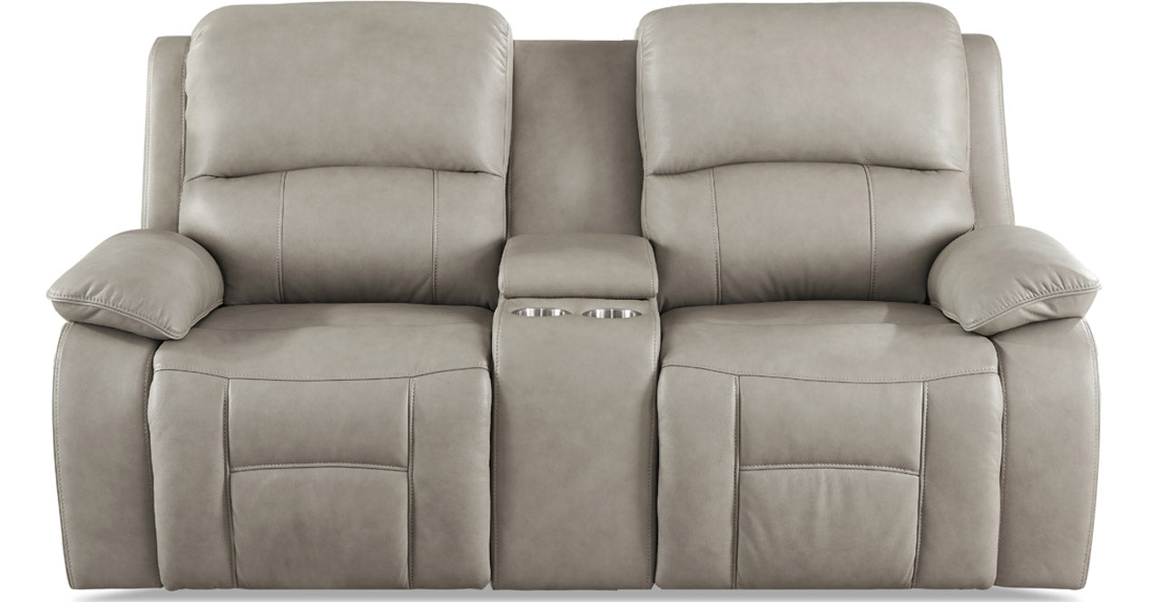 Westminster Power Headrest Zero Gravity Reclining Sofa with Console Collection, Stone