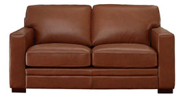 Dillon Leather Sofa Collection, Nutmeg Brown