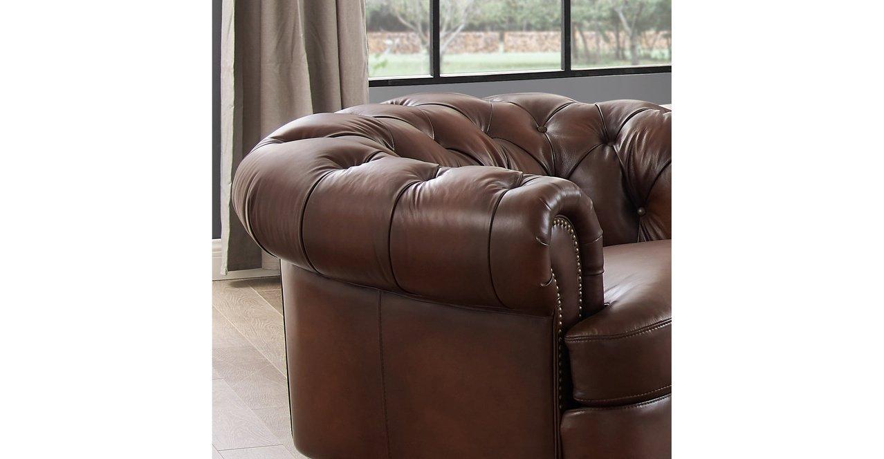 Newport Leather Sofa Collection - Hydeline USA