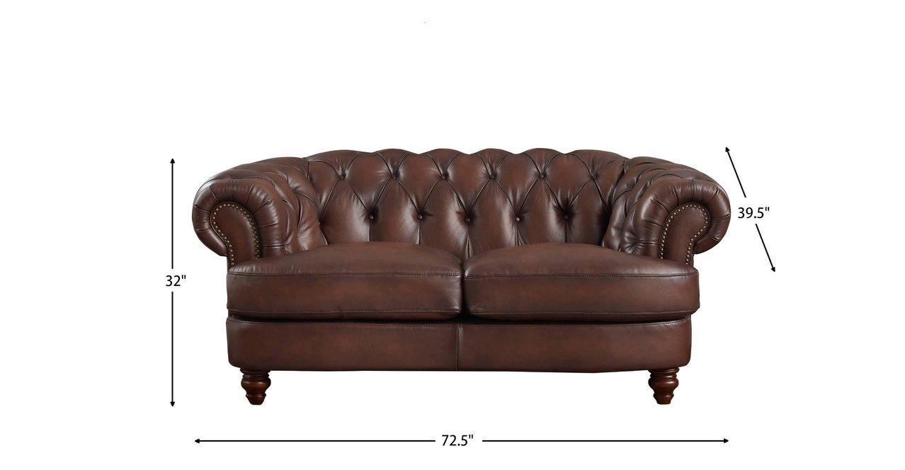 Newport Leather Sofa Collection - Hydeline USA