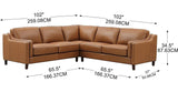 Bella Leather Sectional Collection - Hydeline USA