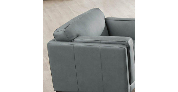 Marshall Leather Sofa Collection, Slate - Hydeline USA