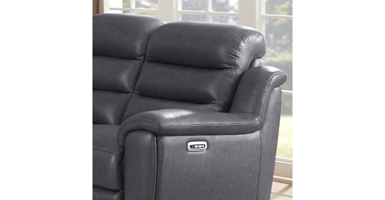 Dream Power Headrest Zero Gravity Reclining Sofa Collection, Steel Gray