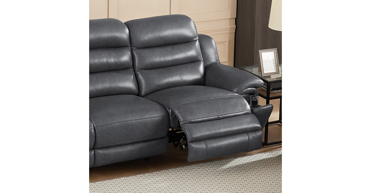 Dream Power Headrest Zero Gravity Reclining Sofa Collection, Steel Gray