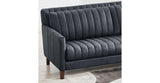 Midnight Gray Ennis Leather Sofas - Hydeline USA