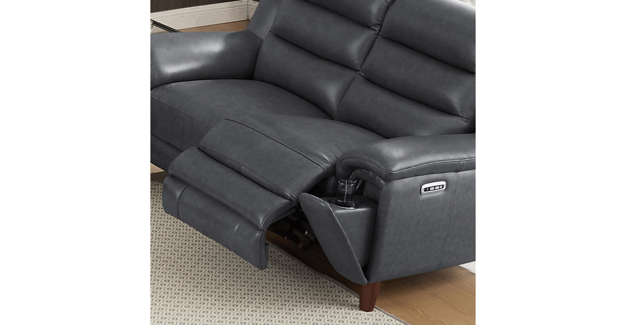 Hudson Power Headrest Zero Gravity Reclining Sofa Collection, Steel
