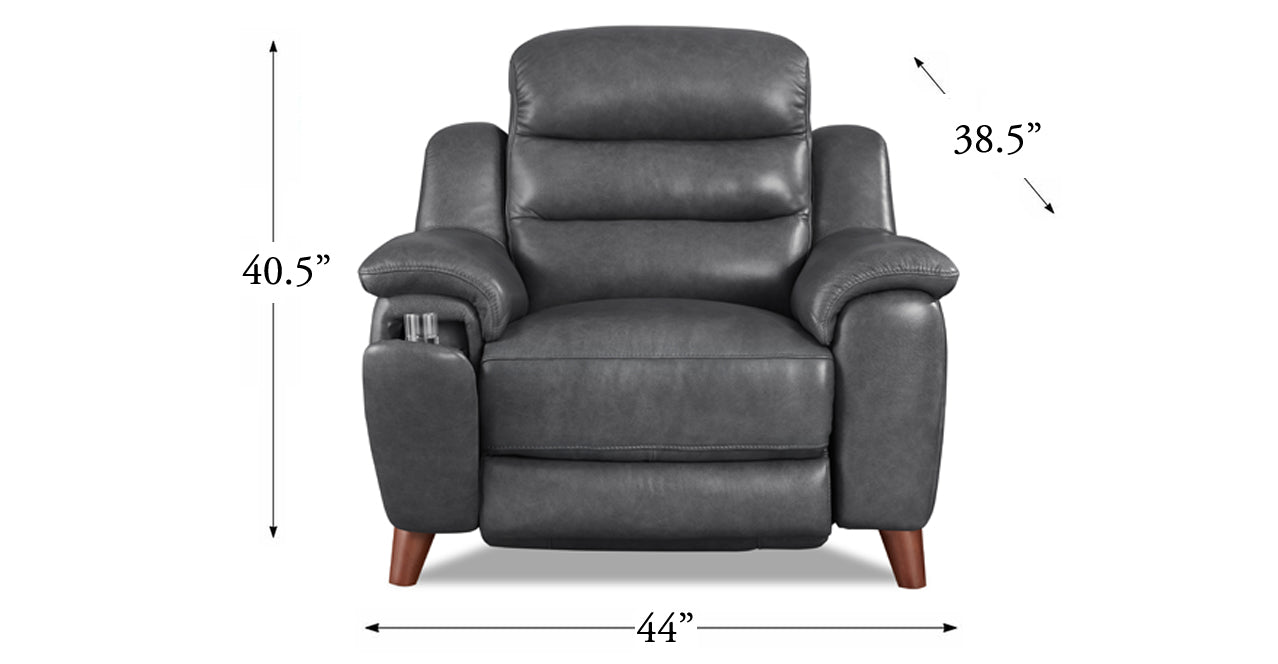 Hudson Power Headrest Zero Gravity Reclining Sofa Collection, Steel