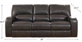 New Castle Leather Power Sofa and Chair Set - Hydeline USA